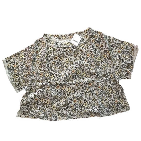 Free People Sammie Size Small Printed Tee in Ivory Combo New with Tag - Picture 6 of 6